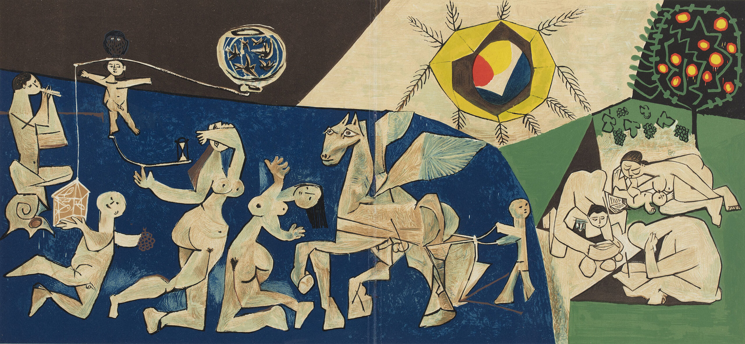 Pablo Picasso, Dyptyk z cyklu Wojna i pokój, 1952