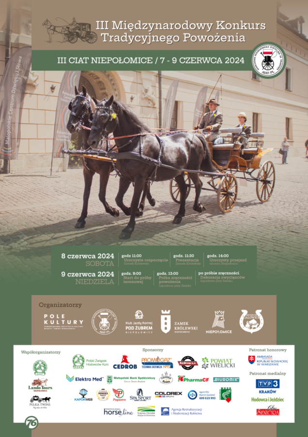 Plakat III Międzynarodowego Konkursu Tradycyjnego Powożenia