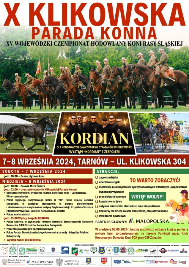 X Klikowska Parada Konna - plakat