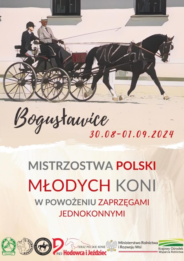 MPMK 2024 w powożeniu zaprzęgami jednokonnymi - plakat