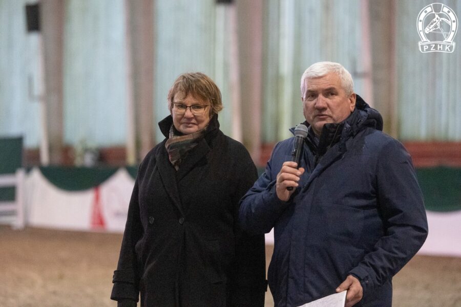 Dyrektor biura PZHK Paulina Peckiel oraz Prezes PZHK Sławomir Piotrowski