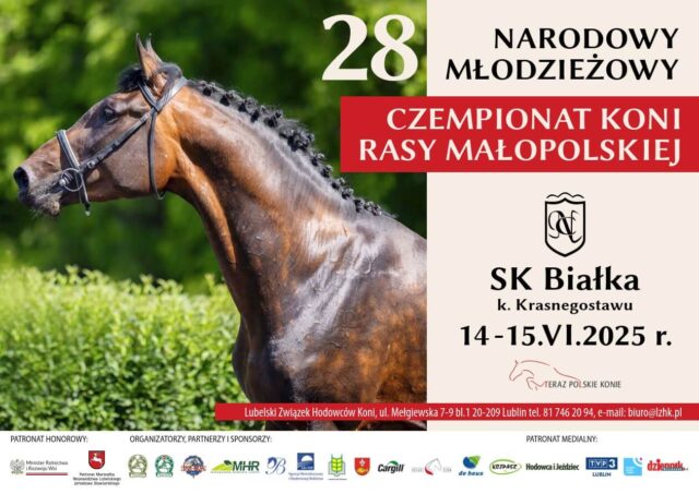 Plakat - XXVIII Narodowy Młodzieżowy Czempionat Koni Rasy Małopolskiej