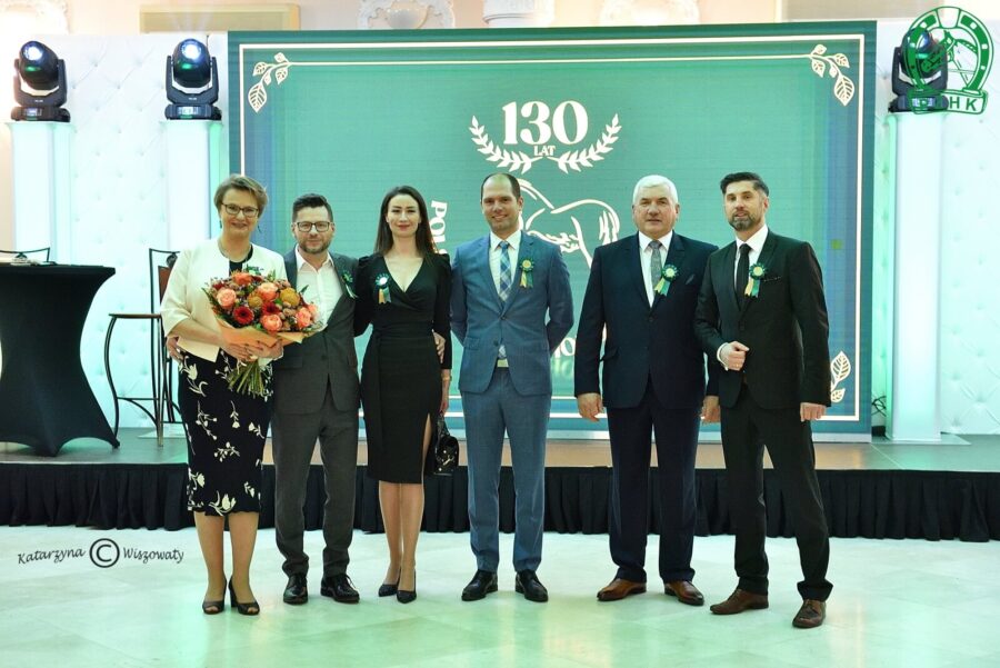 Paulina Peckiel - Dyrektor biura PZHK, Paweł Pawlaczyk - Farm Innovations, Aleksandra Kozieł - Farm Innovations, Mateusz Cichoń - Wiceprezes PZHK, Sławomir Piotrowski - Prezes PZHK i Sebastian Przeniosło - Prezes Farm Innovations