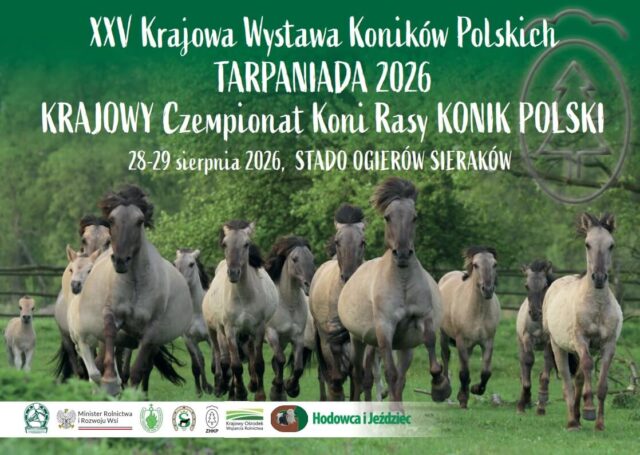 Plakat XXV Krajowej Wystawy Koników Polskich TARPANIADA