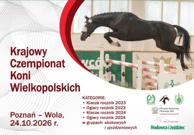 Plakat Krajowego Czempionatu Koni Rasy Wielkopolskiej 2026