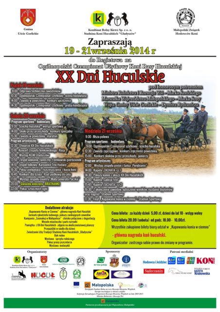 XX Dni Huculskie 2014 - plakat